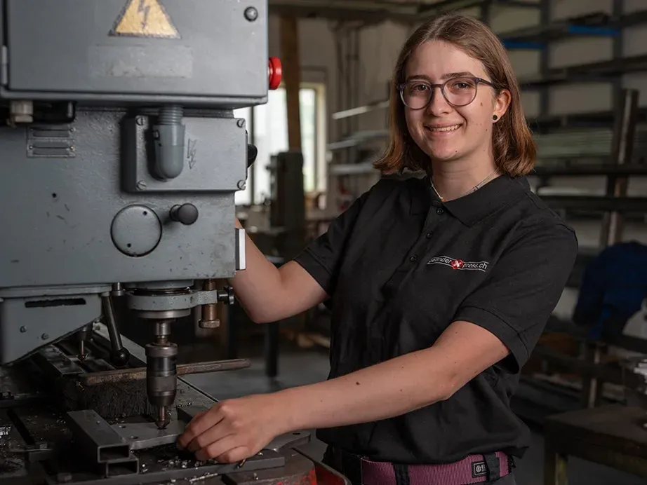 Seraina bei der Arbeit