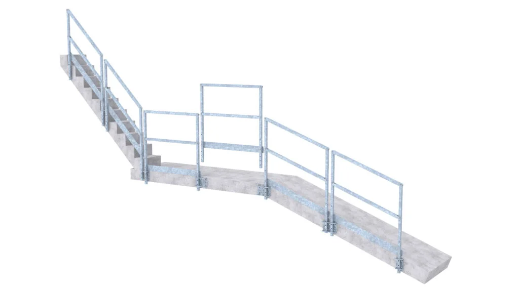 Steckgeländer – Industriegeländer mit Konsolen